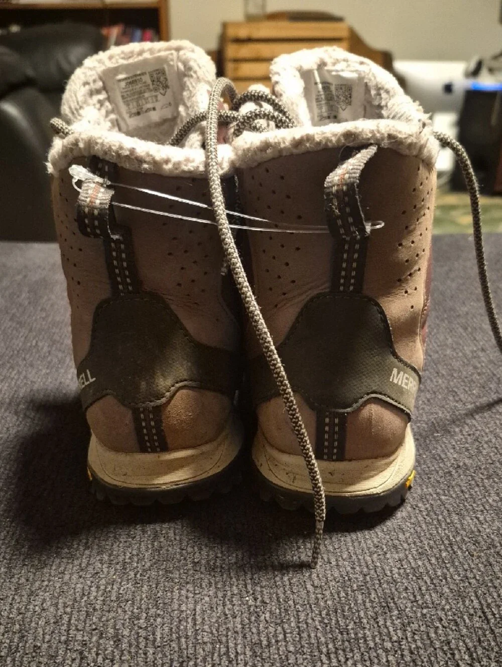Merrell Women's Pink Tan Insulated Winter Lace-Up Boots